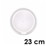 PLATO BLONDA - BLANCO 23 cm - 1 Unidad