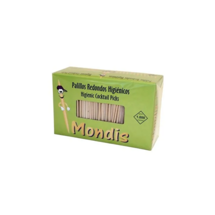 PALILLOS REDONDOS ENVUELTOS EN PLASTICO - 1000 Unidades