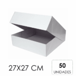 CAJA PASTELERIA 27x27 cm  - 50 Unidades