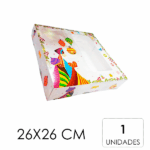 CAJA ROSCONES 26X26X8 cm  - Unidad