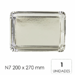 BANDEJAS N7 200 x 270 mm PLATA - 1 Unidad