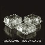 TARRINAS Línea LC Repostería 220x220x80 - 1 Unidad