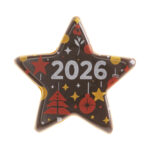 DECORACION CHOCOLATE ESTRELLA 2026 NAVIDAD - 84 UNIDADES