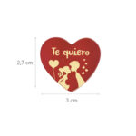 CORAZÃN DE CHOCOLATE BLANCO BESO PAREJA 30X27MM Unidades: 135 - Imagen 2