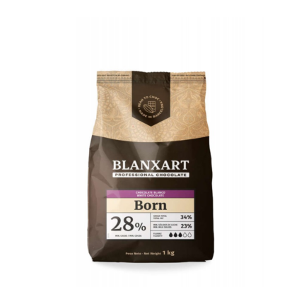 COBERTURA CHOCOLATE BLANXART BORN WHITE 28% - 1KG