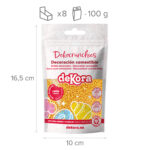 DECORACIÓN DE AZÚCAR DEKOCRUNCHIES SABOR LIMÓN 100G - Imagen 2