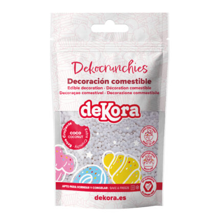 DECORACIÓN DE AZÚCAR DEKOCRUNCHIES SABOR COCO 100G