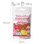 DECORACIÓN DE AZÚCAR DEKOCRUNCHIES SABOR CARAMELO 100G - Imagen 6