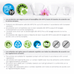 VASITO PLASTICO TRANSPARENTE HEART 73X64 H52MM | CAP. 100ML - Imagen 3