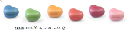 MINI CUORI 3D CCBCO (6COL.) - 96 UNIDADES